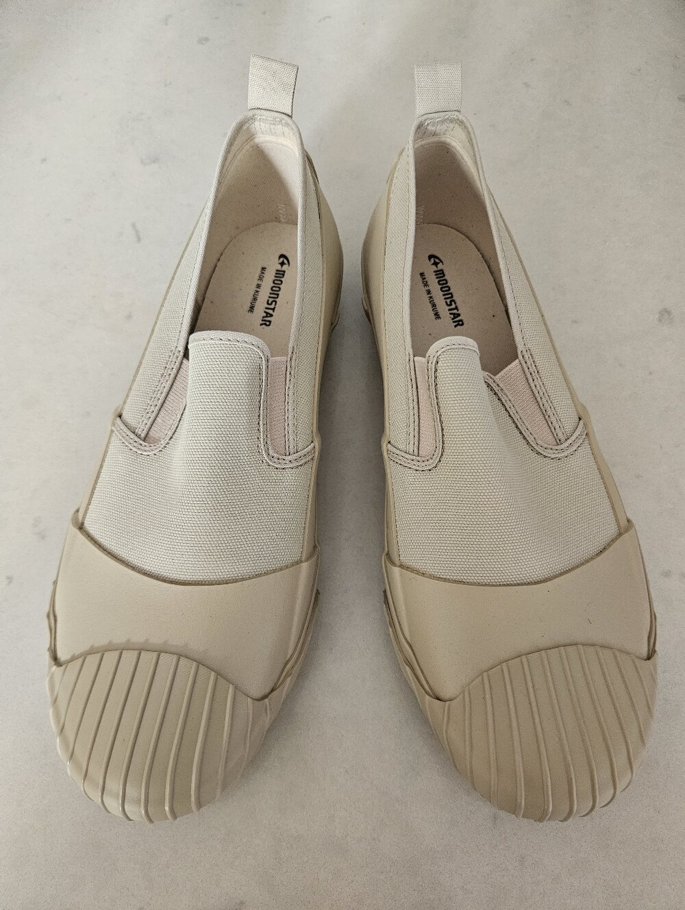 Moonstar Alweather Women's Slip-On Canvas & Rubber Shoe in Beige